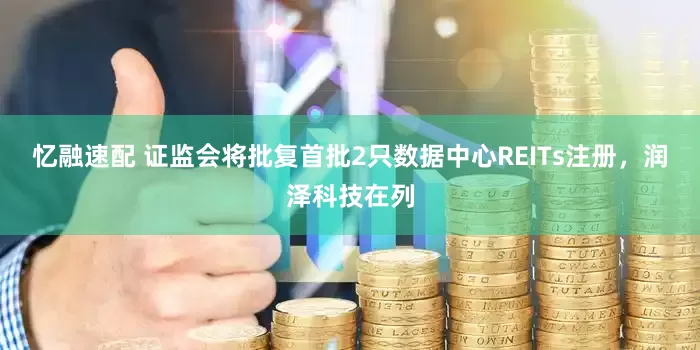 忆融速配 证监会将批复首批2只数据中心REITs注册，润泽科技在列